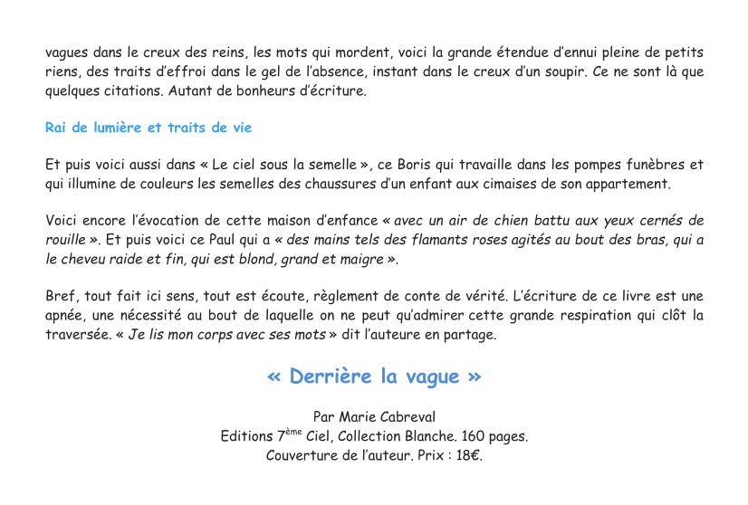 Derrière la vague 2